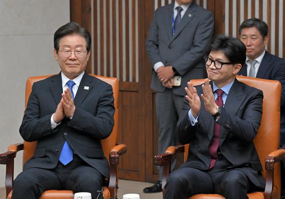 여야 2차 당대표 회담 예정…이재명 제안에 한동훈 화답