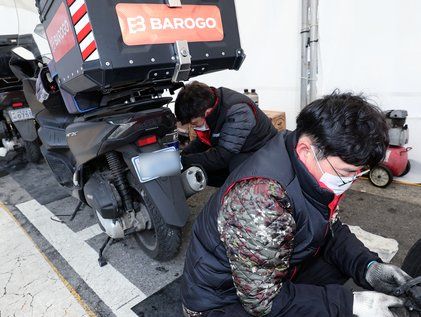배달종사자 이륜자동차 무상 점검 해주는 한국오토바이정비협회