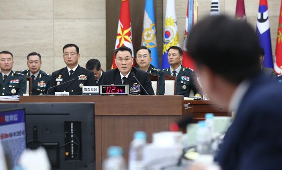 [국감]답변하는 김명수 합참의장