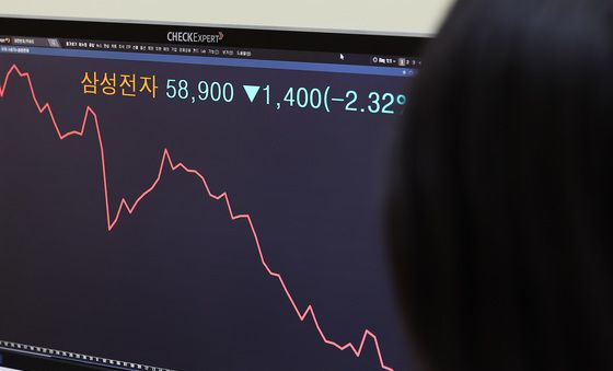 삼성전자, 결국 5만전자로 마감