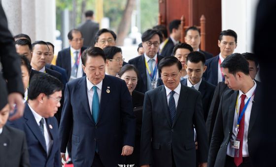 윤석열 대통령, 한·라오스 확대회담