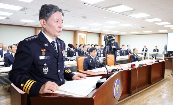 [국감]'업무보고 하는 조지호 경찰청장'