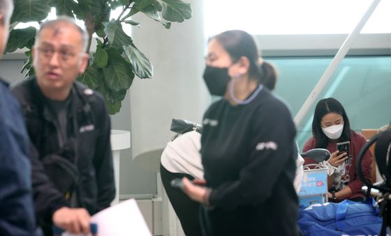 덴마크 오픈 참가 위해 출국 대기 중인 배드민턴 대표팀