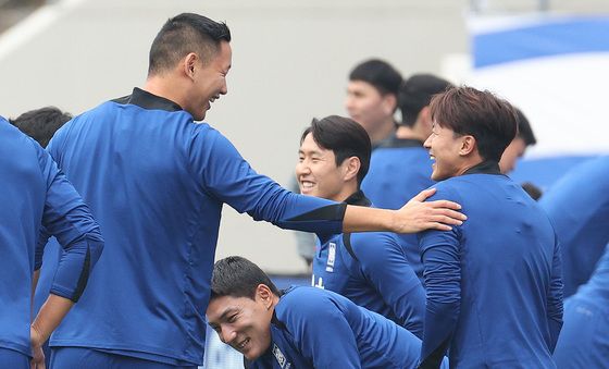 화기애애 축구대표팀