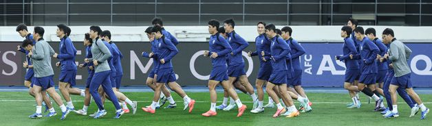 대한민국 축구대표팀 '반드시 승리를'