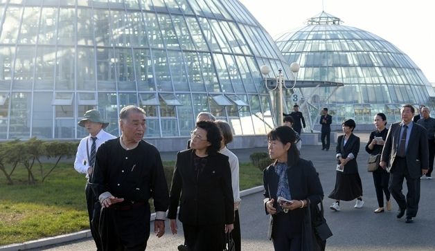 日 주체사상연구조직 대표단, 조선혁명박물관 참관