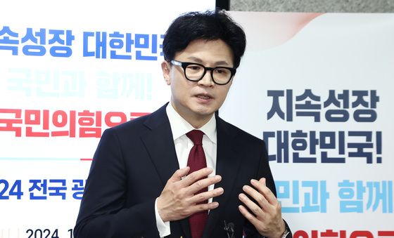 검찰 김여사 불기소 관련 답변하는 한동훈 대표