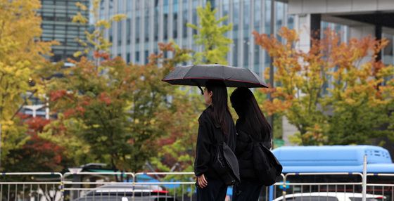 비 내리고 본격적인 가을