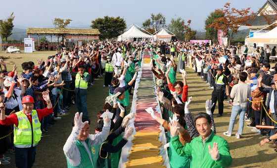 이것이 600m 무지개 가래떡