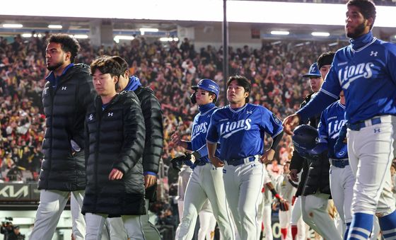 한국시리즈 1·2차전 내준 삼성