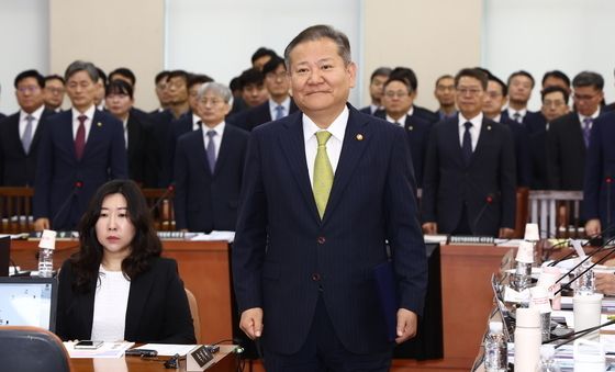 [국감]종합 국정감사 출석한 이상민 장관