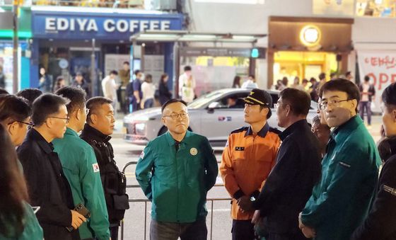 이한경 재난안전관리본부장, 핼러윈 대비 인파 안전관리현장 점검