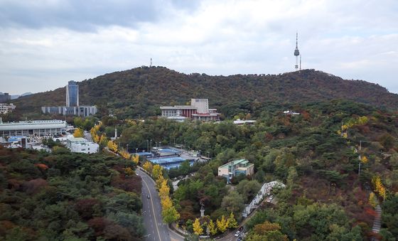 단풍 물들어가는 남산