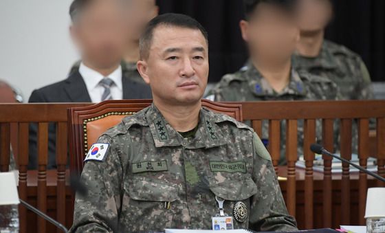 [국감] 국감장 자리한 원천희 국방정보본부장