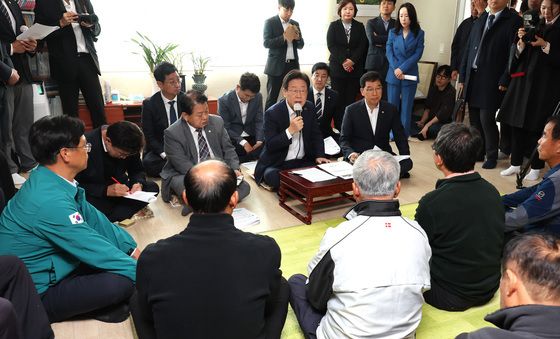 이재명 대표, 강화도 북한 대남방송 소음피해 주민들과 간담회