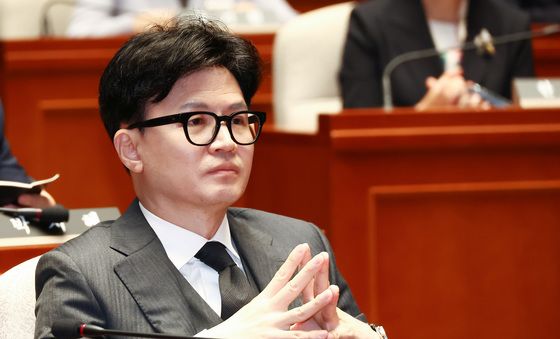 한동훈 대표, '본회의 앞두고 고심'