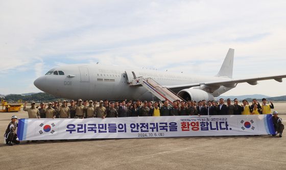 '레바논 체류 국민들의 무사 귀국 뒤에 그대들의 노력이'