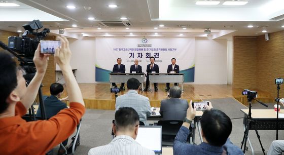 한국교회 연합예배 및 큰 기도회 조직위 사회기부 기자회견