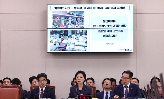 [국감]소상공인 관련 질의 듣는 오영주 장관