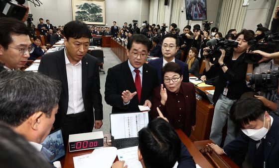 [국감] 대통령실 종합국감, 항의하는 與