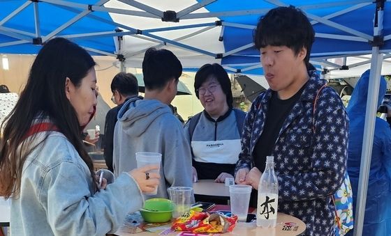 "구미라면폐스티벌 라면 맛잇어요"