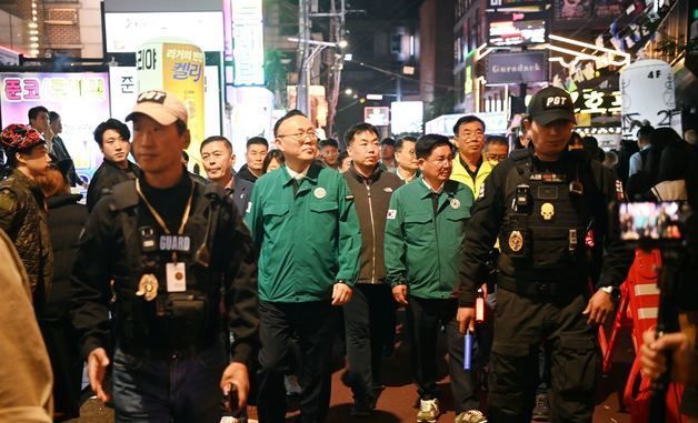 이한경 재난안전관리본부장, 핼러원 데이 현장 점검