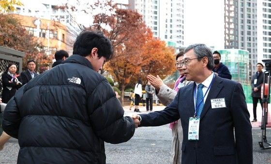 정근식 교육감 '수능 파이팅'