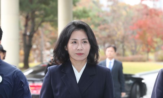 법정 향하는 김혜경