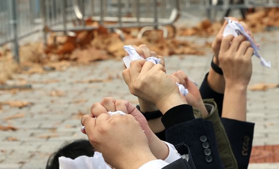 '배달앱 상생합의안 폐기 촉구'