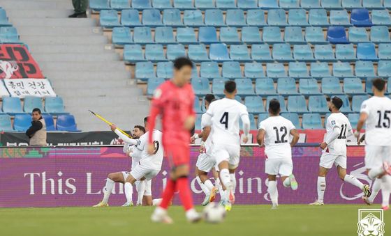 팔레스타인에 선취점 내준 대한민국