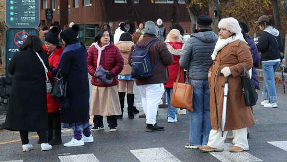 비와 함께 찾아온 매서운 추위