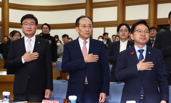 AI시대 원격대학 국회 세미나 참석한 추경호 원내대표