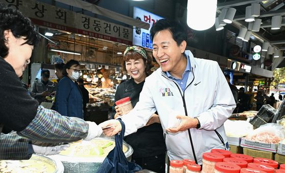 '서울 김치 클래스' 찾은 오세훈 서울시장