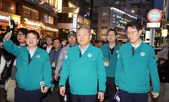 이상민 장관 '부산 불꽃축제 현장 안전점검'