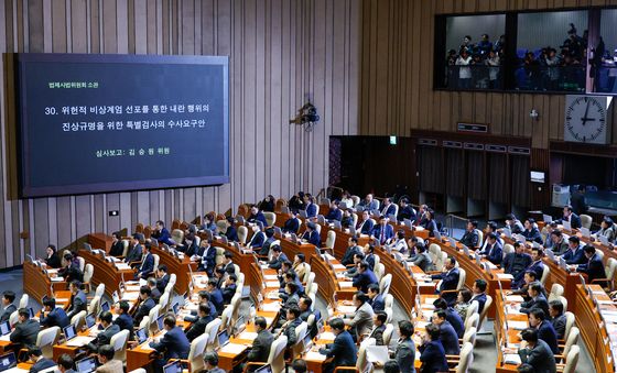 비상계엄 특검 요구안 본회의 상정