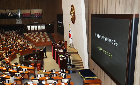 尹탄핵소추안 국회 본회의 상정