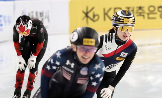 여자 500m 4위로 마무리하는 김길리