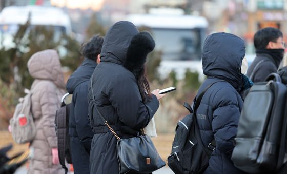 한파 찾아온 출근길