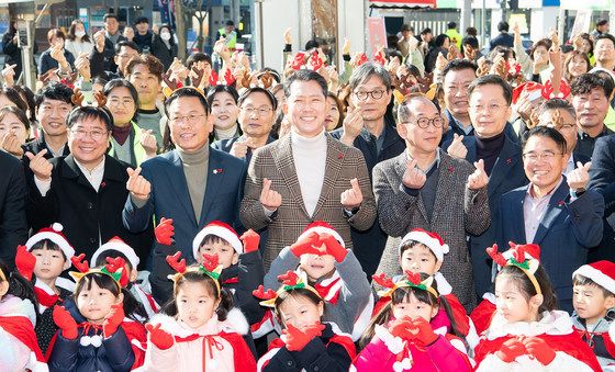 구미시 사랑의 온도탑 제막식