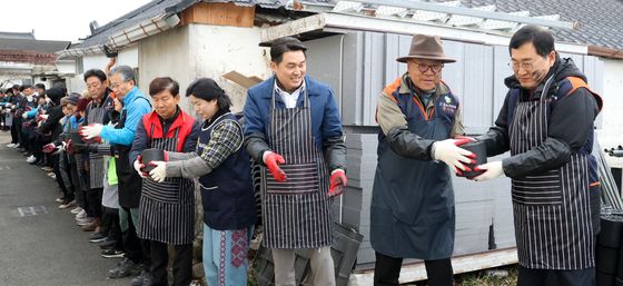 주낙영 시장 오늘은 사랑의 연탄배달부