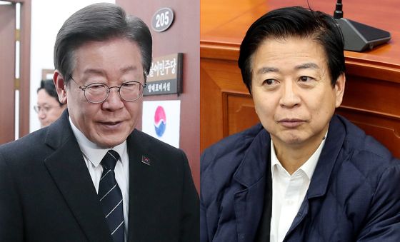 이재명, 단식 농성 중인 노웅래 의원 면담 '중단 권고'