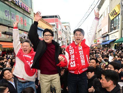 한동훈 '원주 시민 여러분 반갑습니다'