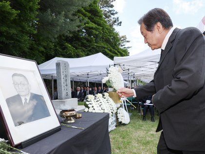 고하 송진우 선생 추모식 참석한 김무성 전 대표