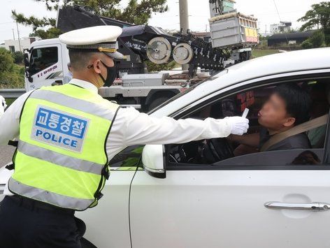 제주경찰 "음주단속 중입니다"