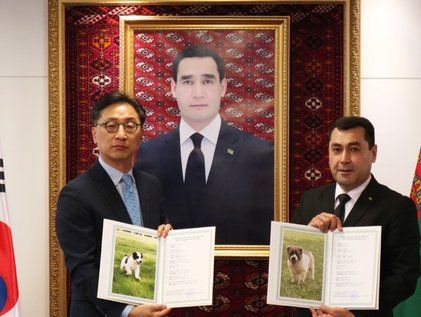 투르크메니스탄 최고지도자가 선물한 알라바이 한국 정부에 인계