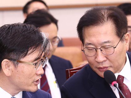 대화하는 박성재 법무 장관·오동운 공수처장