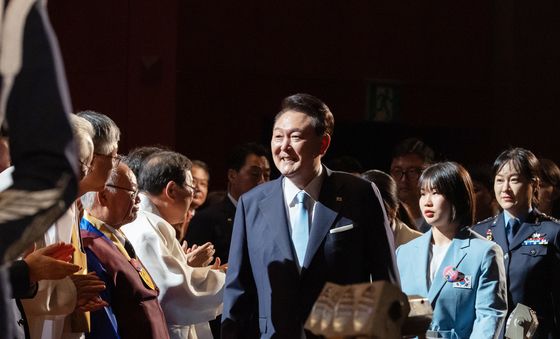 제79주년 광복절 경축식 입장하는 윤석열 대통령