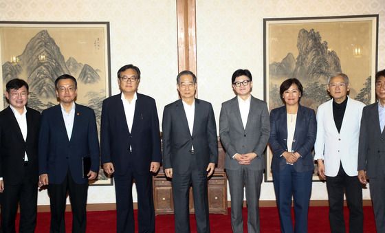 추석 민생안정 대책 위해 한자리에 한덕수·한동훈·정진석