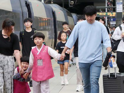 고향 가는길 '너무 신나요'