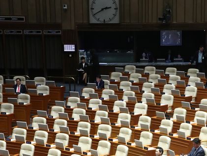 본회의 불참한 국민의힘